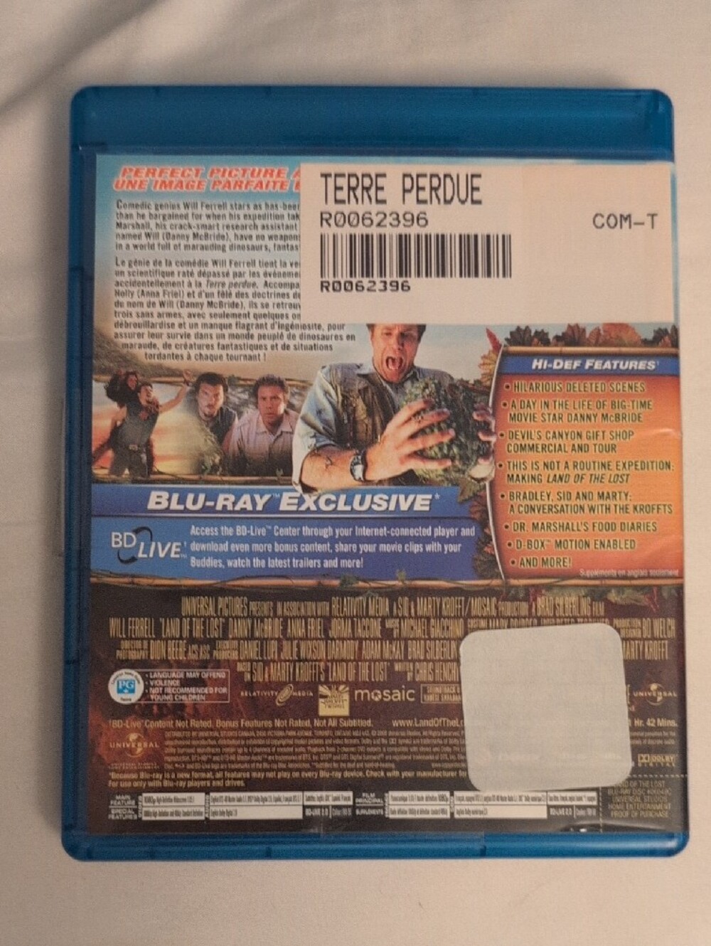 Land of the Lost Blu-Ray (2009) Will Ferrell Comedy - Bilingual Release - Picture 4 of 5